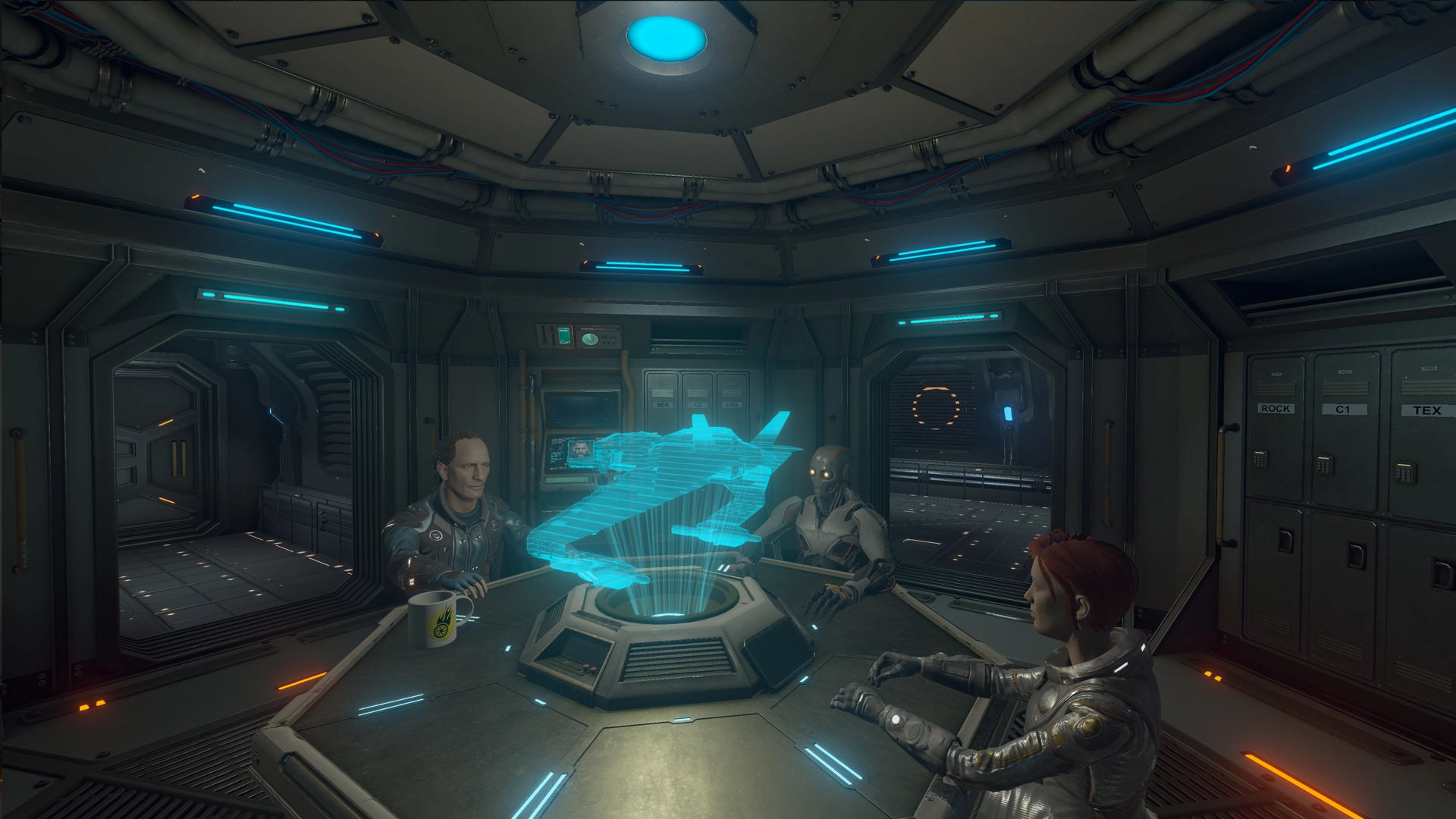 Detailed ship interior in Farlane